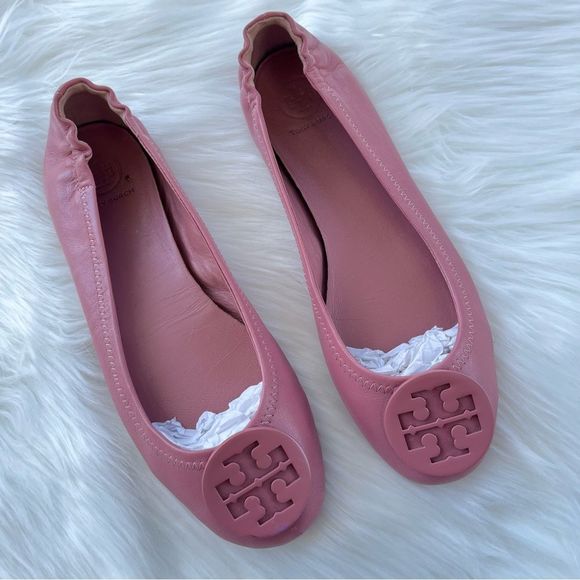Tory Burch Shoes - TORY BURCH Pink Minnie Marion Miller Reva Flats sz. 7.5